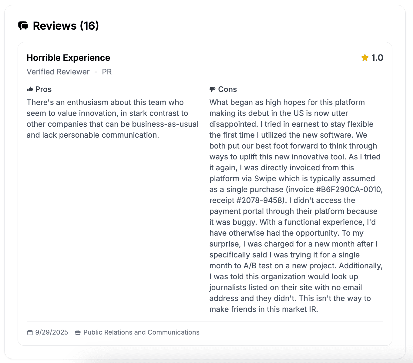 User Review Analysis